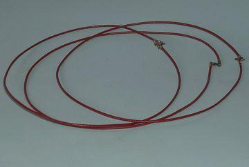 Ko�en� n�hrdeln�k 40cm rezav� hn�d�