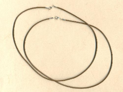 Ko�en� n�hrdeln�k 2mm / 40cm hn�d�